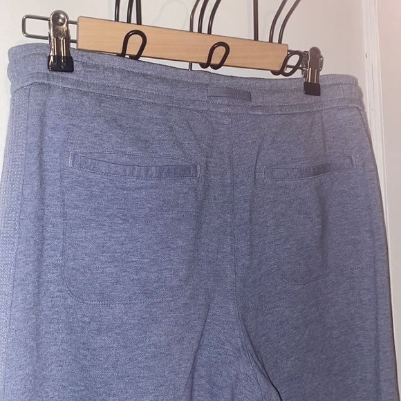 Athleta Farallon Heathered blue crop wide leg soft casual pants with drawstring - Picture 6 of 8